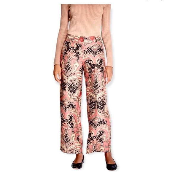 💖NWT SILK BLEND J.MCLAUGHLIN PAISLEY PANTS 💖 SO PRETTY❣️ - Picture 5 of 10
